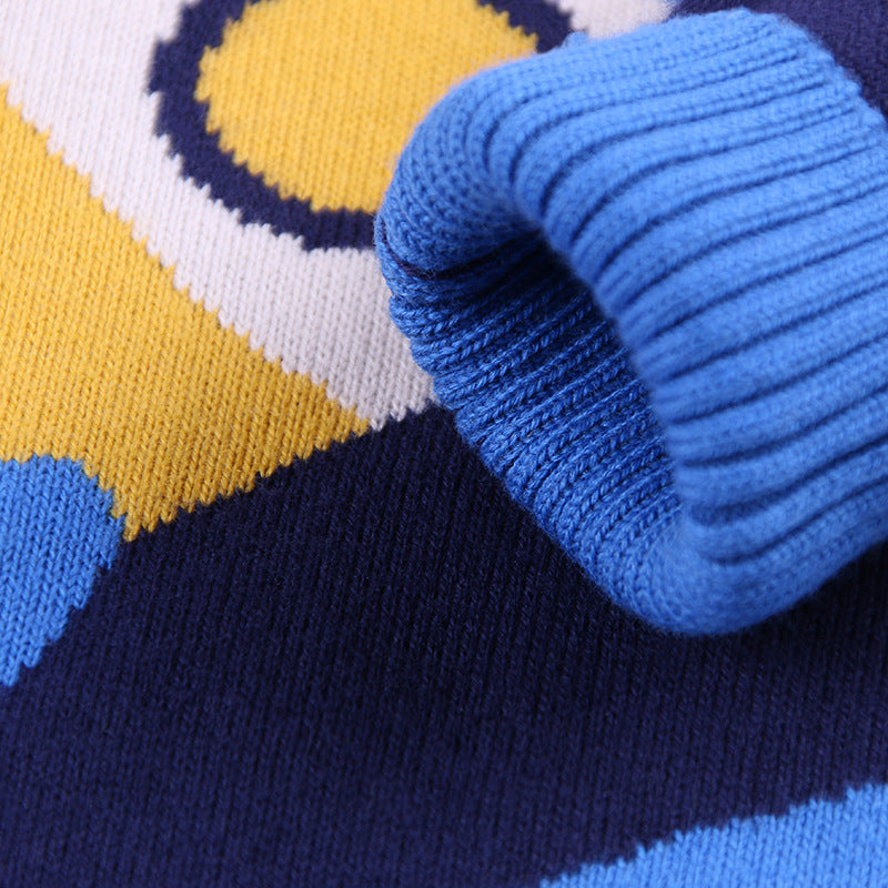 Children's novel space cotton warm sweater