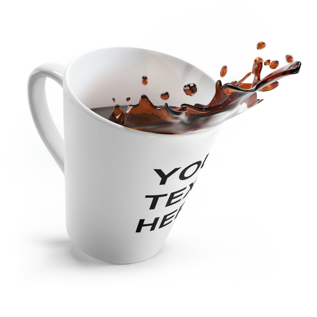 Custom Logo on a Latte Mug, Team Logo Here Latte Mug, Personalized Lat