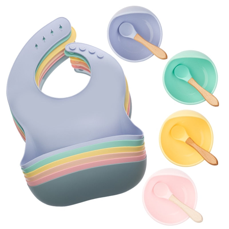 Silicone Suction Bowl | Silicone Feeding Set | Silicone Baby Plate |