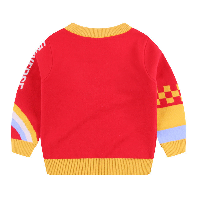 Children's novel space cotton warm sweater