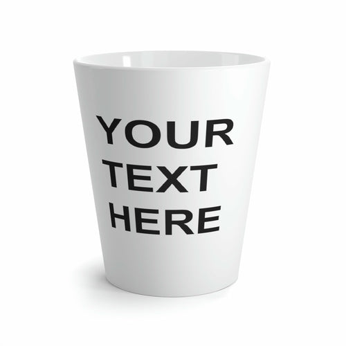 Custom Logo on a Latte Mug, Team Logo Here Latte Mug, Personalized Lat