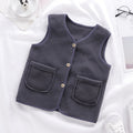 Padded Upper Cardigan To Keep Warm Children's Vest