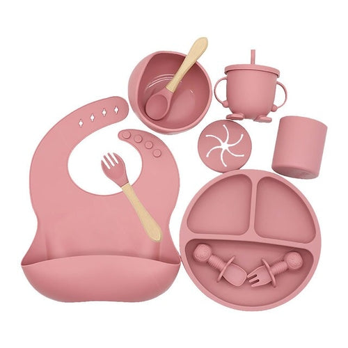 Baby Silicone Baby Feeding Set | Baby Silicone Tableware Set |