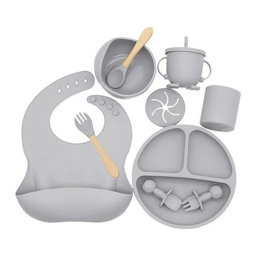 Baby Silicone Baby Feeding Set | Baby Silicone Tableware Set |