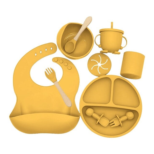 Baby Silicone Baby Feeding Set | Baby Silicone Tableware Set |