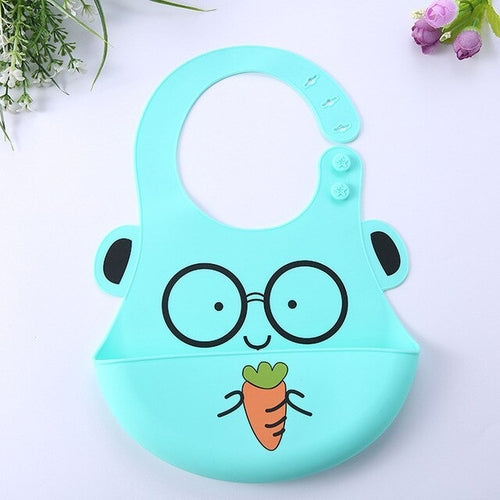 Baby Bibs Waterproof Silicone Feeding Baby Saliva Towel Newborn