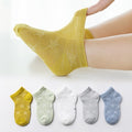 Cute Cotton Baby Short Socks 5 Pairs Toddler Boys Girls Summer Mesh