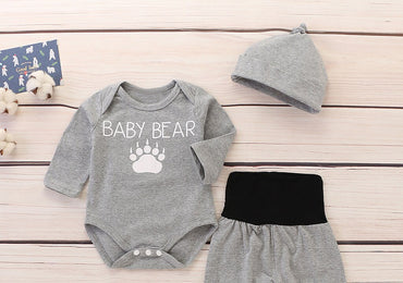 Infant Baby Boys Girls Cotton Clothes Long Sleeve