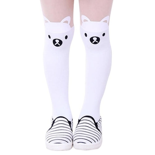 Pantyhose Stockings Girls Opaque Footed Tights